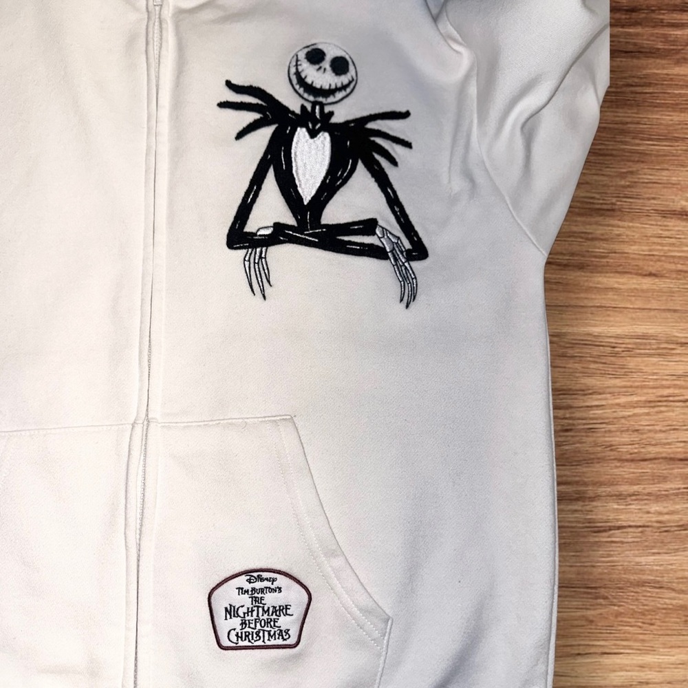 Disney Nightmare Before Christmas Women's Fleece Hoodie Jacket Size L - Picture 7 of 8